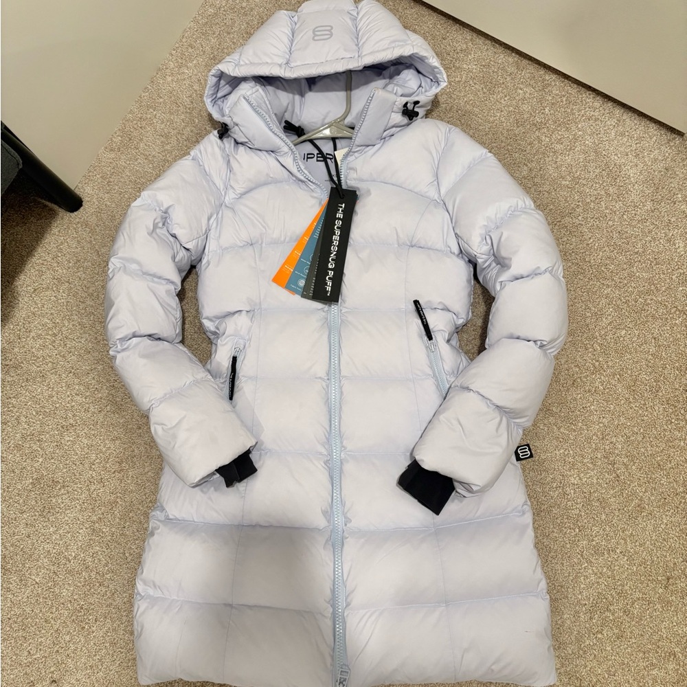 ❗️SOLD❗️NWT Aritzia Super Puff supersnug puff mid length down puffer jacket